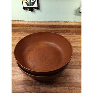 Ellingers Agatized Wood Lrg.  Bowl #120 Lot Of Two